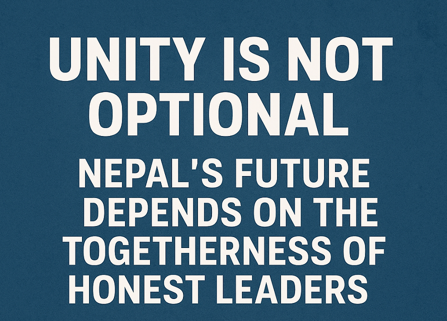 Unity Is Not Optional: Nepal’s Future Depends on the Togetherness of Honest and New Leaders