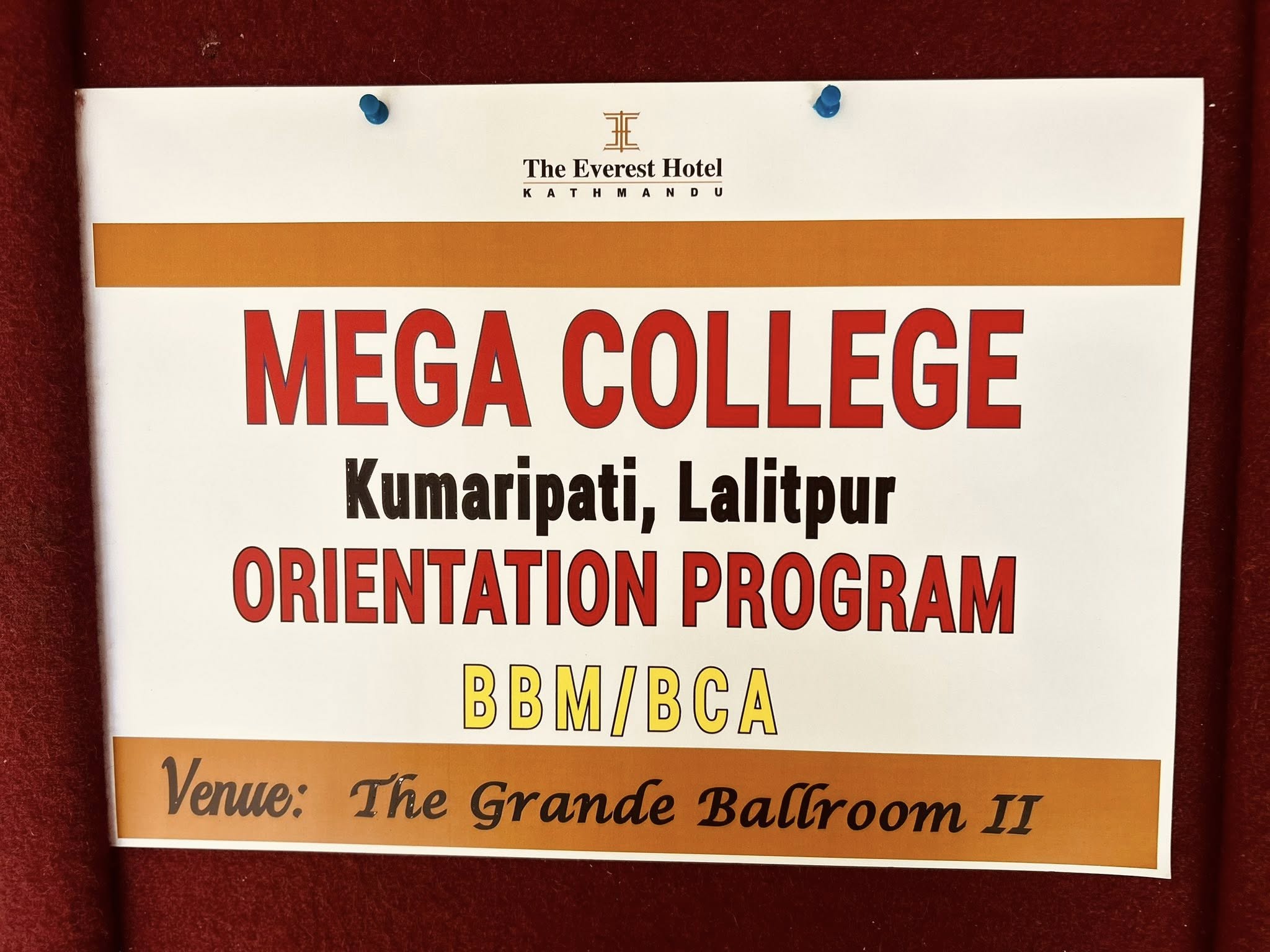 Orientation Program Welcomes New BBM and BCA Students at Mega College